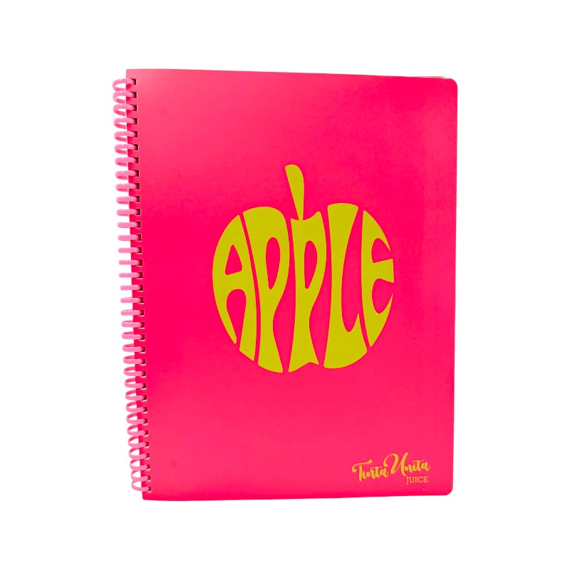 Quaderno A4 spiralato Tinta Unita Juice: copertina rigida profumata e design bold. Limited edition in 4 varianti frutta. Perfetto per scuola e lavoro.
