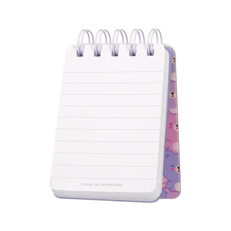 Block Notes a spirale Legami: 220 pagine bianche 80g/m2, formato tascabile 10,5x7,5cm, copertina kawaii. Il taccuino perfetto! Scoprilo