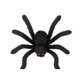 Ragno peloso decorativo di Halloween nero con occhi rossi: decorazione horror realistica per porte, ragnatele e feste a tema. Su Viano Shop!