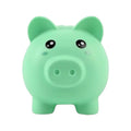 Salvadanaio 3D a forma di maialino verde in PVC