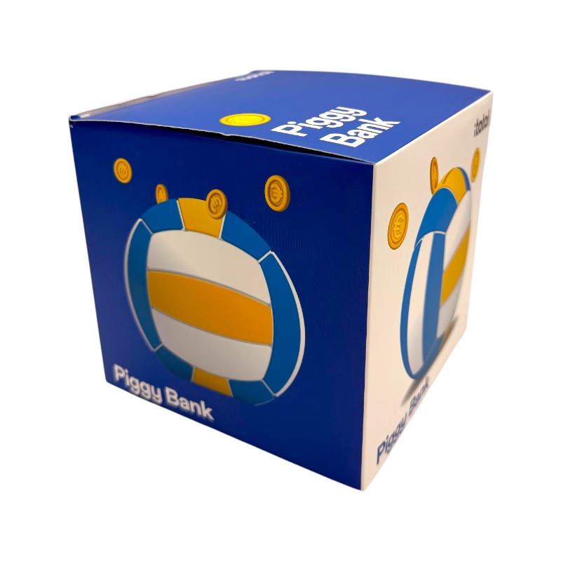 Salvadanaio in pvc a forma di pallone da pallavolo