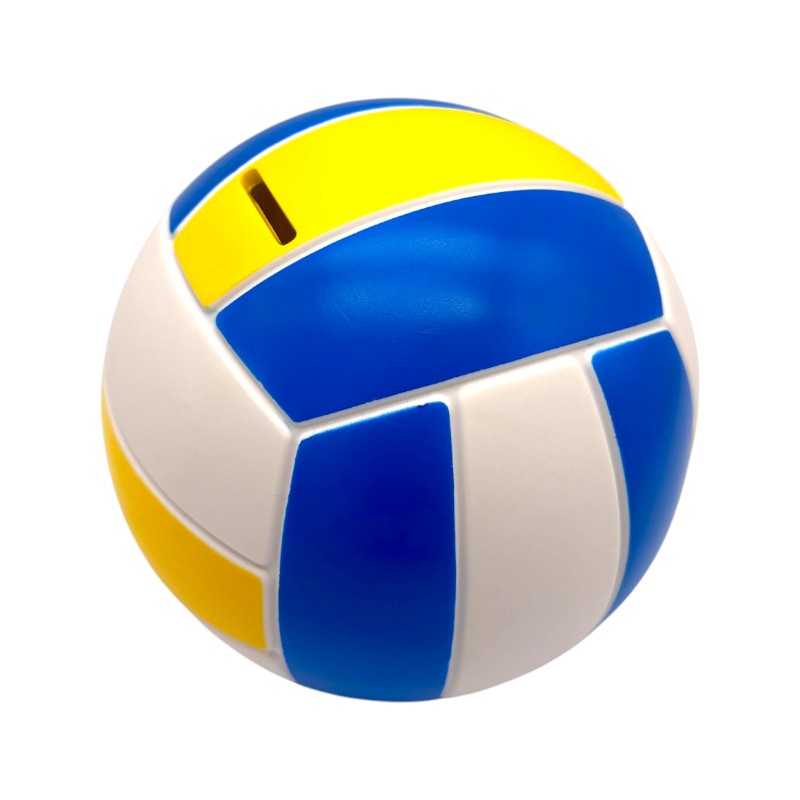 Salvadanaio in pvc a forma di pallone da pallavolo