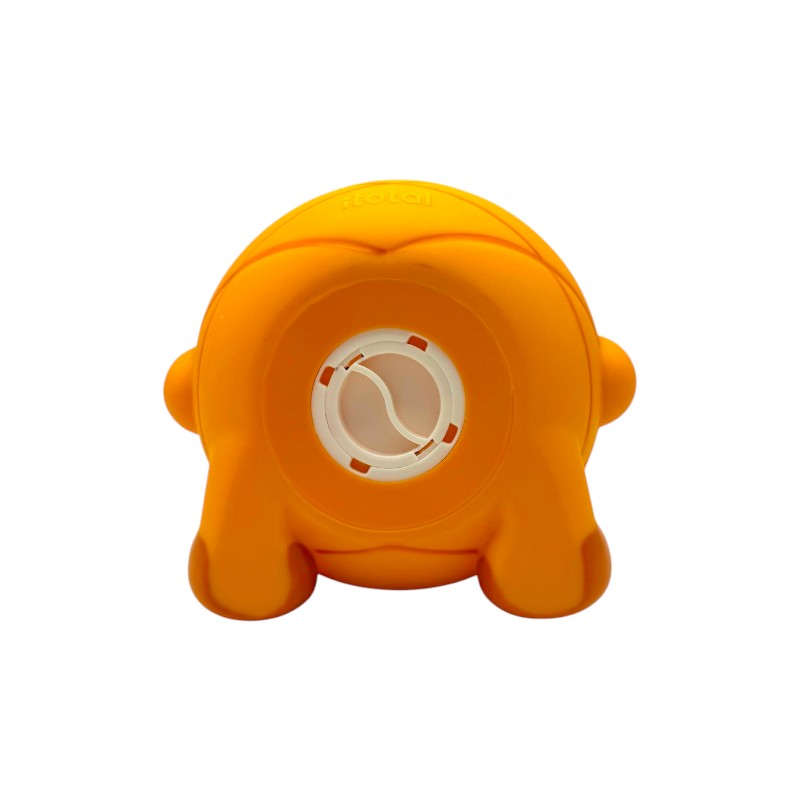 Salvadanaio ananas I-Total Piggy Bank "Poppy Pineapple" — PVC morbido kawaii, faccina sorridente, foglie verdi. Regalo originale per bambini. 