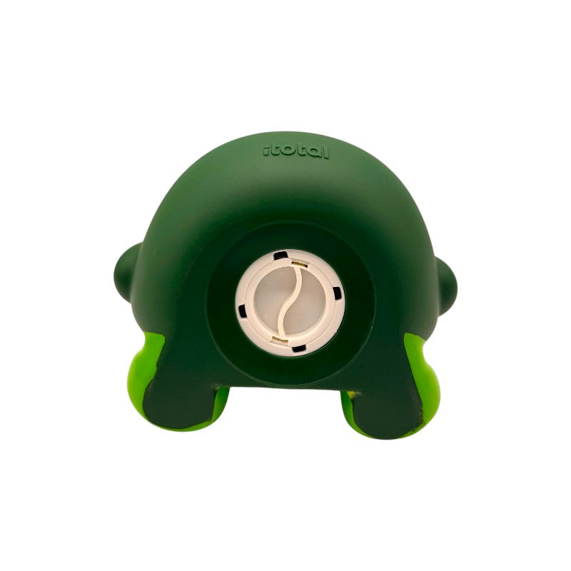 Salvadanaio avocado I-Total Piggy Bank "Ava Avocado" — PVC morbido kawaii, verde brillante, faccina sorridente. Regalo originale per bambini.