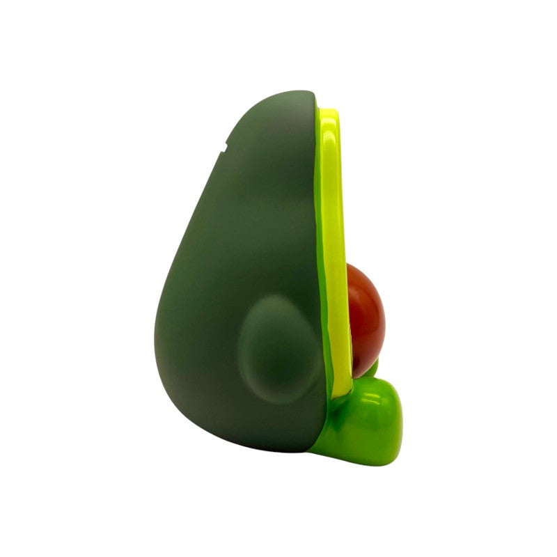 Salvadanaio avocado I-Total Piggy Bank "Ava Avocado" — PVC morbido kawaii, verde brillante, faccina sorridente. Regalo originale per bambini.