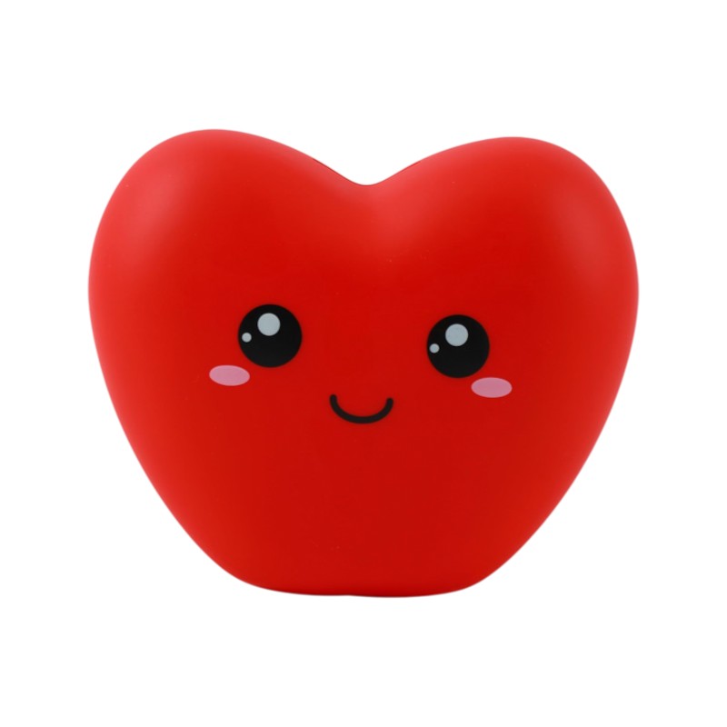 Meta description: Salvadanaio iTotal Cuore in PVC: design kawaii rosso a forma di cuore, resistente e colorato. Idea regalo romantica! 