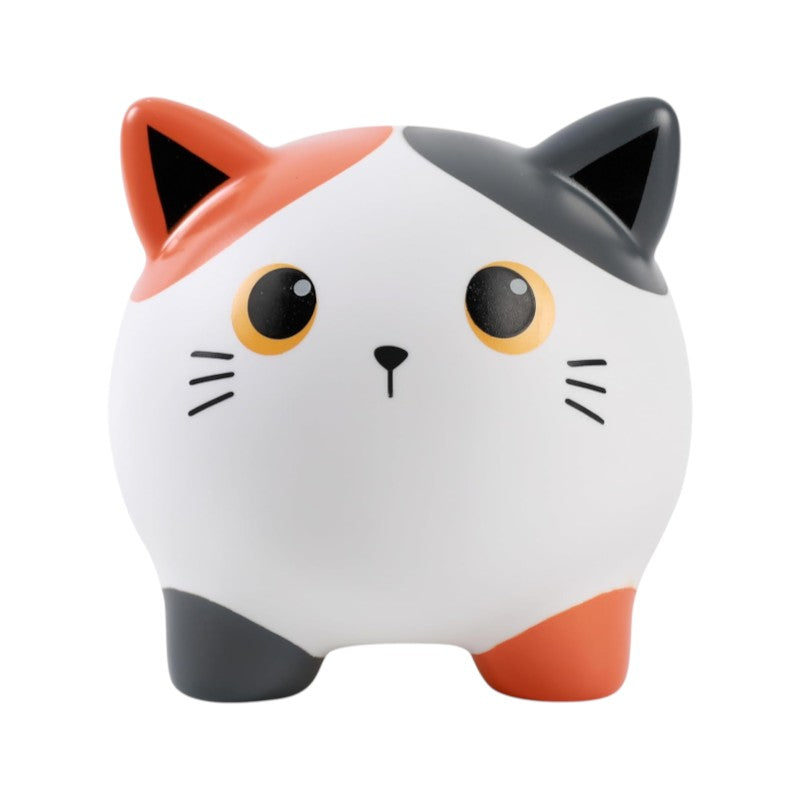 Salvadanaio iTotal Gattino Colorato in PVC: design kawaii bicolore, resistente e vivace. Idea regalo originale per amanti dei gatti!
