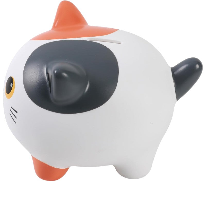 Salvadanaio iTotal Gattino Colorato in PVC: design kawaii bicolore, resistente e vivace. Idea regalo originale per amanti dei gatti!