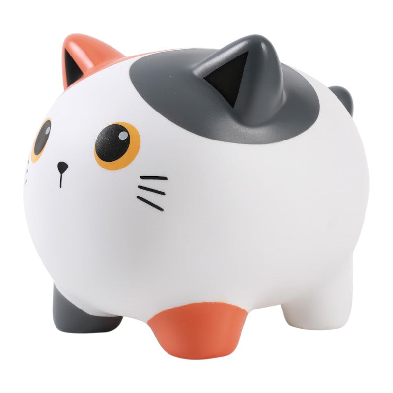 Salvadanaio iTotal Gattino Colorato in PVC: design kawaii bicolore, resistente e vivace. Idea regalo originale per amanti dei gatti!