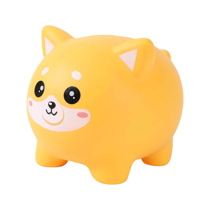 Salvadanaio 3D a forma di shiba in PVC