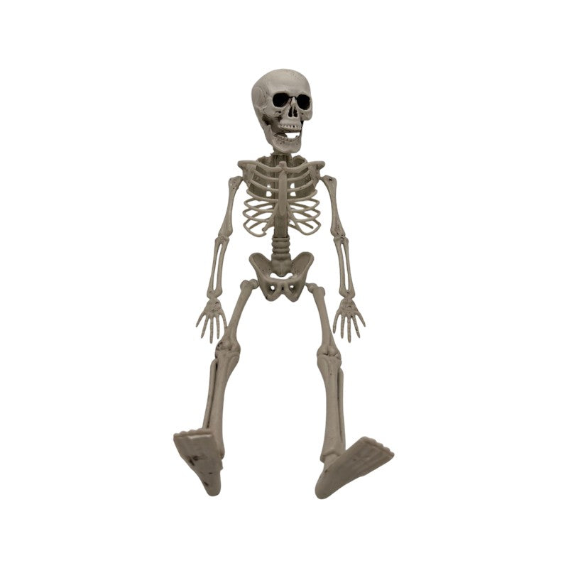 Scheletro decorativo di Halloween effetto osso: decorazione horror da appendere o posizionare per feste e case infestate. Scoprilo su Viano Shop!