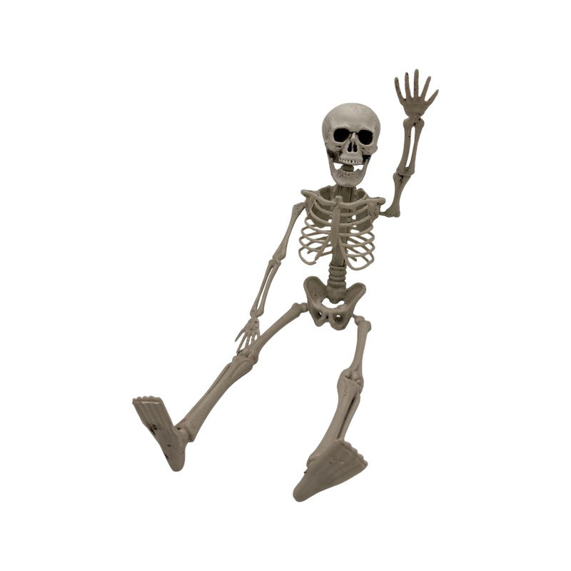 Scheletro decorativo di Halloween effetto osso: decorazione horror da appendere o posizionare per feste e case infestate. Scoprilo su Viano Shop!