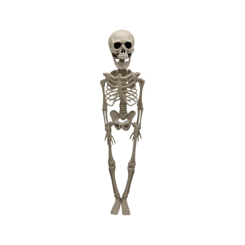 Scheletro decorativo di Halloween effetto osso: decorazione horror da appendere o posizionare per feste e case infestate. Scoprilo su Viano Shop!