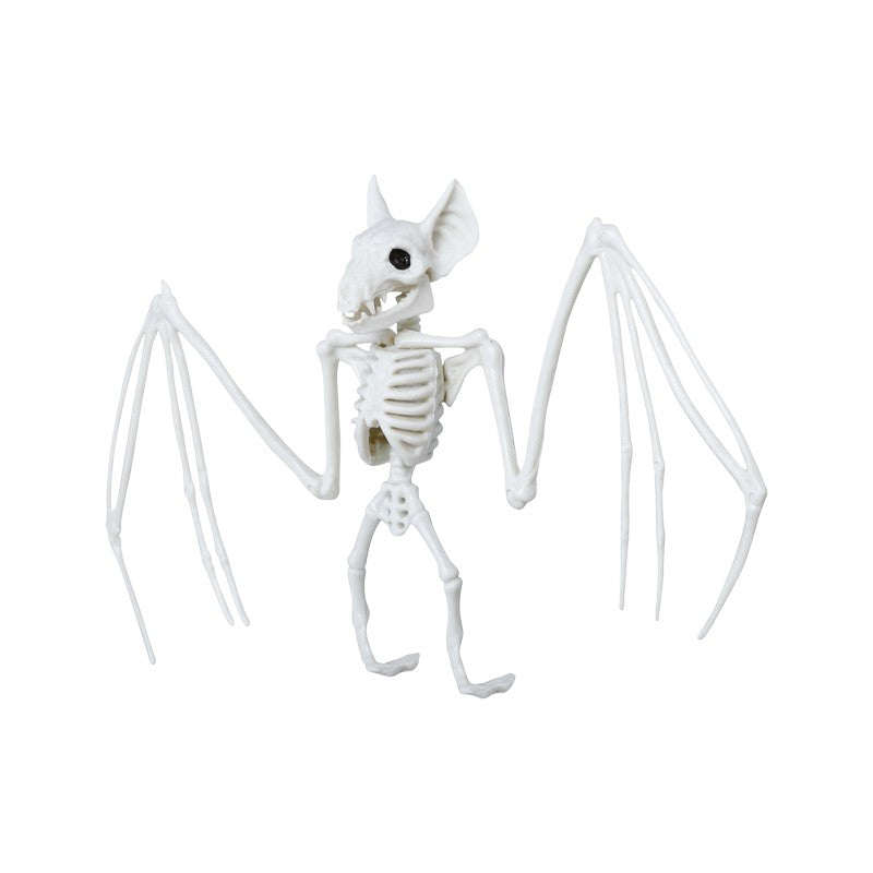 Scheletro di pipistrello decorativo di Halloween con ali spiegate ed effetto osso: decorazione horror per case infestate e feste. Su Viano Shop!