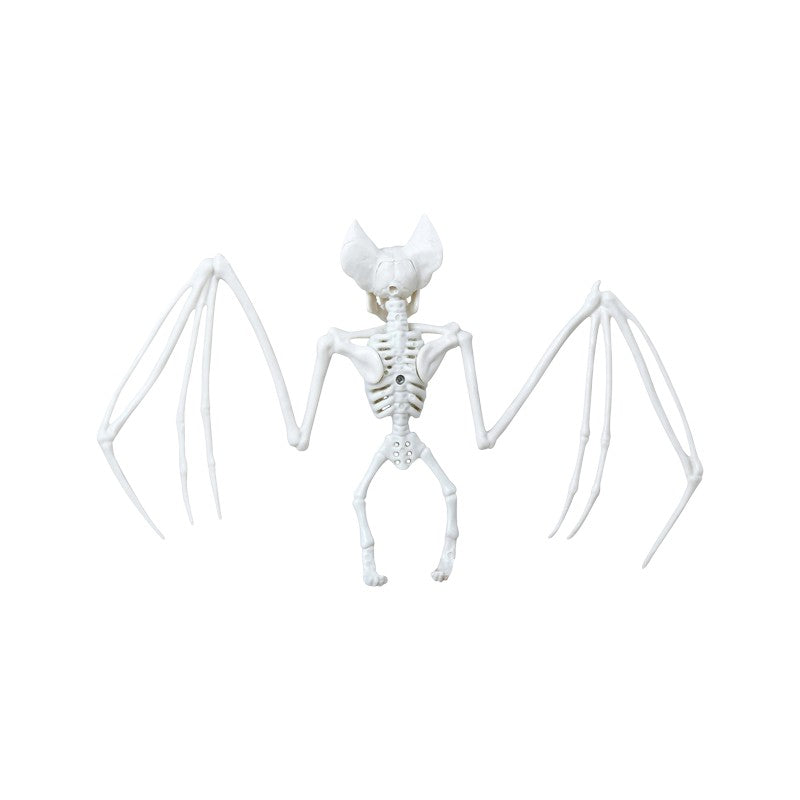 Scheletro di pipistrello decorativo di Halloween con ali spiegate ed effetto osso: decorazione horror per case infestate e feste. Su Viano Shop!