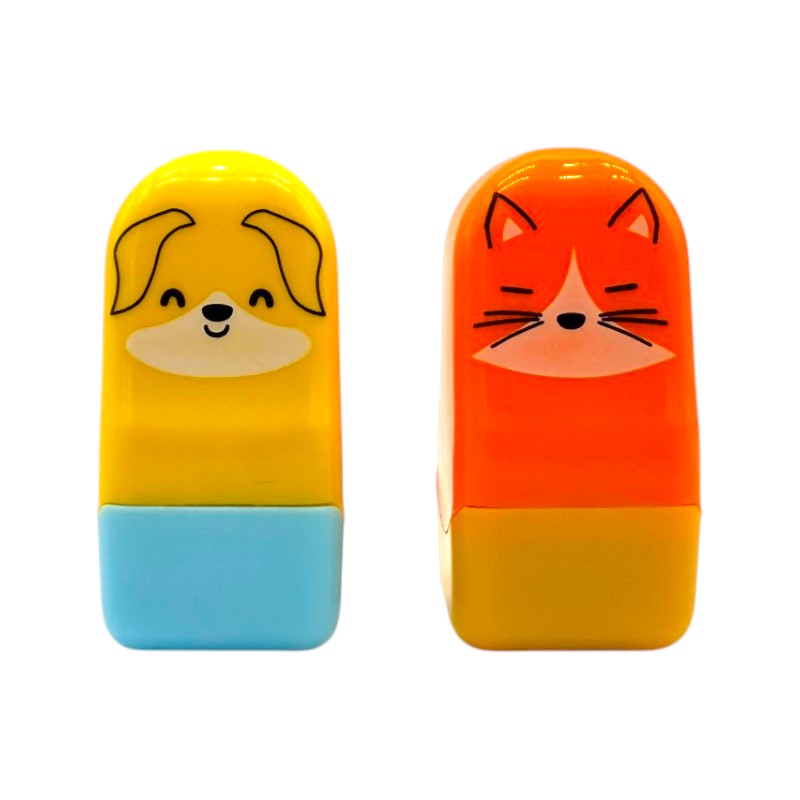 Set 2 timbrini roller decorativi tinta unita collezione bubble tea, 3 colori diversi disponibili