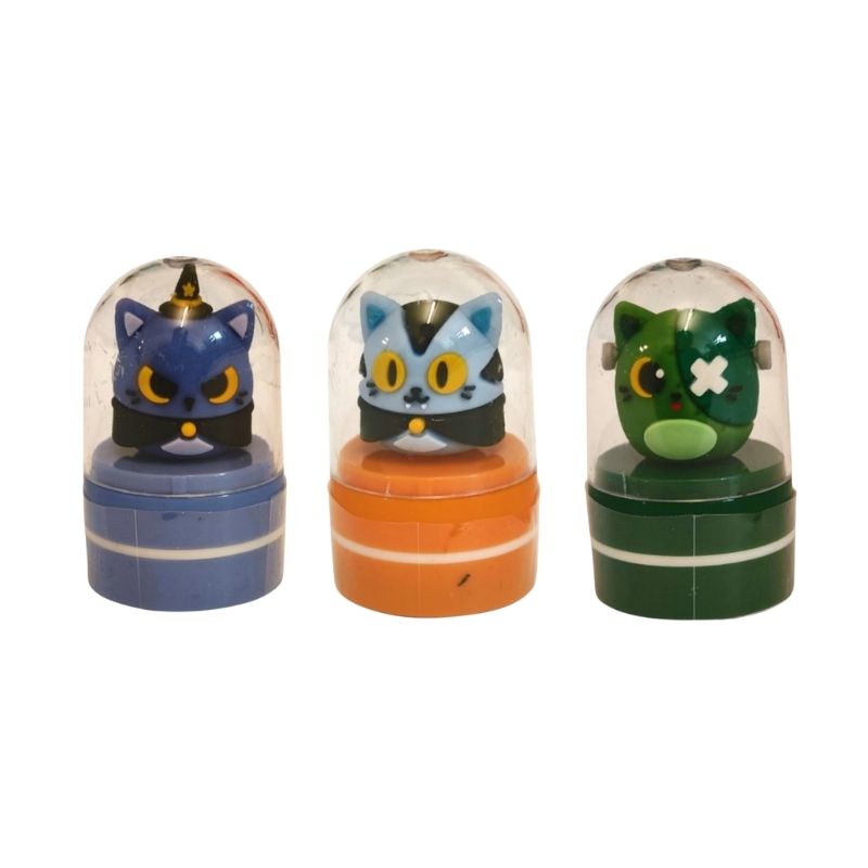 Bellissimi timbri 3D Halloween a tema Gatto Horror