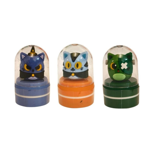 Bellissimi timbri 3D Halloween a tema Gatto Horror