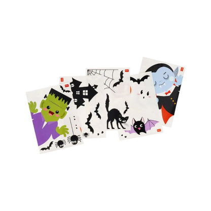 Bellissimo set composto da 36 diversi modelli di vetrofanie a tema Halloween.