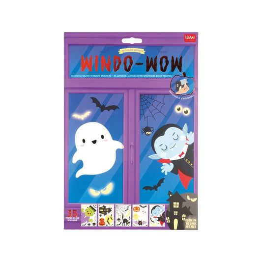 Bellissimo set composto da 36 diversi modelli di vetrofanie a tema Halloween.