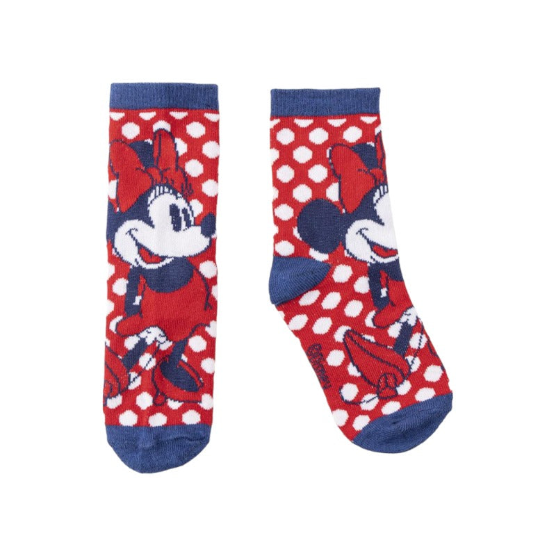 Bellissimo set regalo composto da 5 paia di calzini colorati in cotone a tema Disney Minnie Mouse. Questo kit è una perfetta idea regalo per le piccole amanti di Minnie.