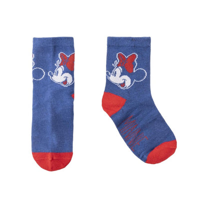 Bellissimo set regalo composto da 5 paia di calzini colorati in cotone a tema Disney Minnie Mouse. Questo kit è una perfetta idea regalo per le piccole amanti di Minnie.