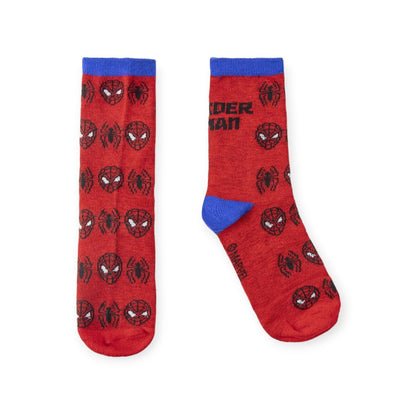 Bellissimo set di calzini colorati in cotone per bambini a tema Marvel Spiderman. Ogni coppia di calzini ha un colore differente. Scatola regalo inclusa.