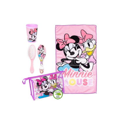 Bellissimo set da viaggio a tema Disney composto da: Beauty Bag, Spazzola, Bicchiere e Asciugamano