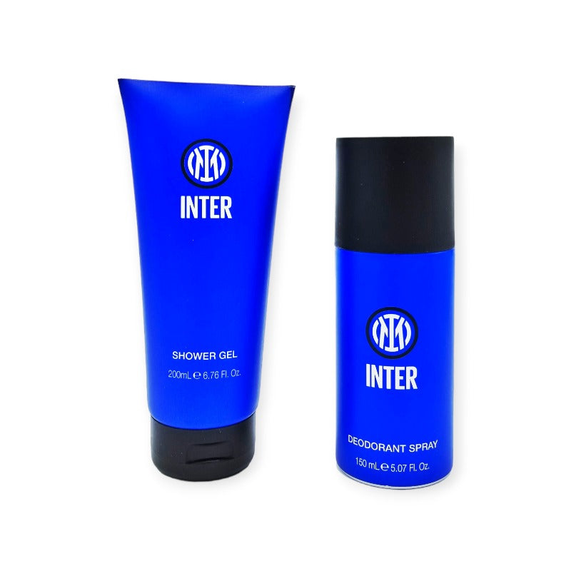 Set regalo Inter fc composto da docciaschiuma e deodorante