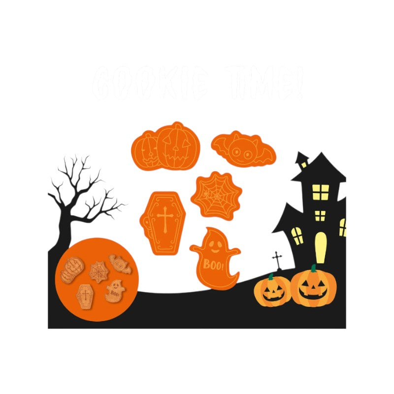 Bellissimo kit composto da 5 formine per biscotti a tema Halloween