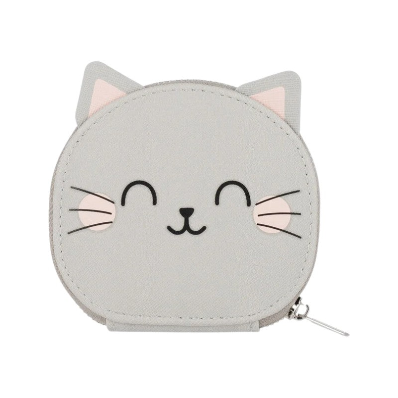Kit manicure Legami Gatto But First Nails con custodia kawaii e 4 strumenti in acciaio inox: perfetto da viaggio. Su Viano Shop!