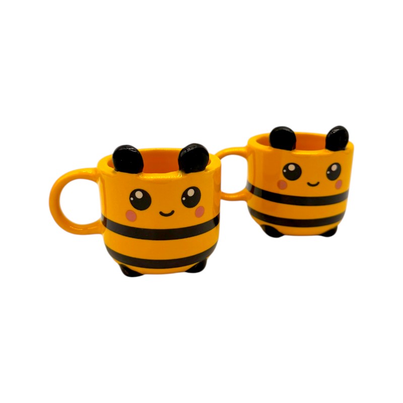 Bellissimo set composto da due tazzine per caffè espresso a tema ape