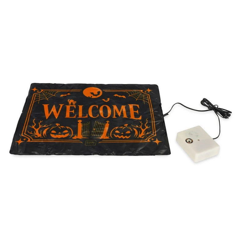 Screaming Doormat Sensor Legami: sotto-zerbino sonoro con 3 suoni spettrali attivati a pressione. Lo scherzo Halloween perfetto! Scoprilo