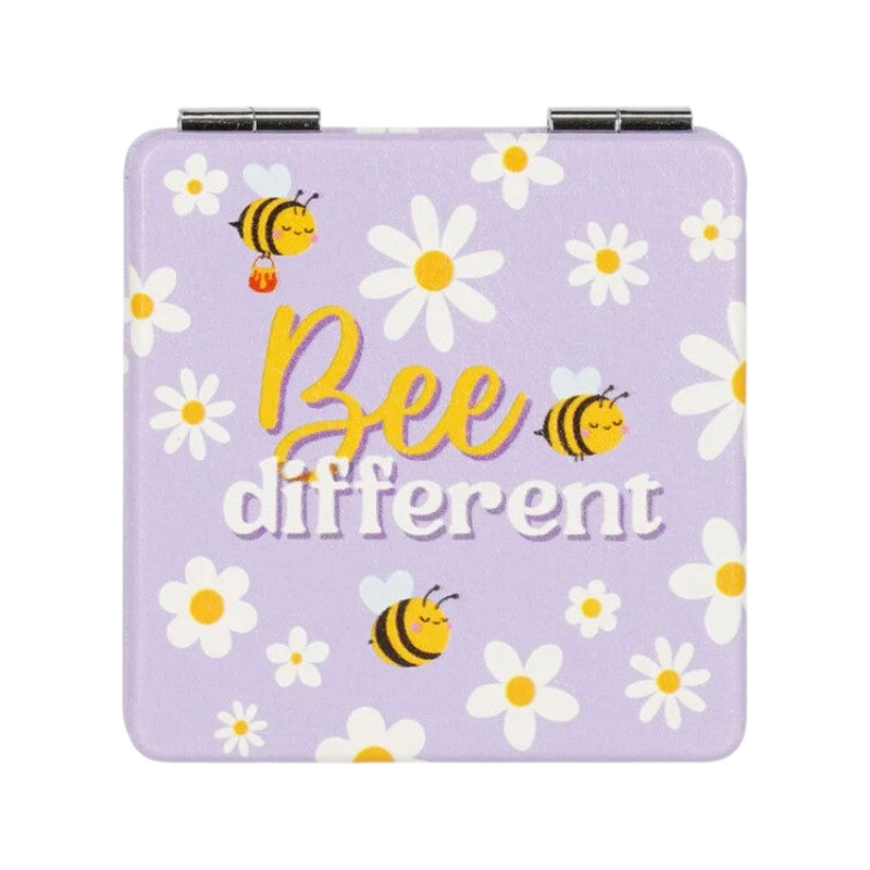 Specchietto da borsa Legami tascabile con frasi positive: Bee Different, Happiness, Written in the Stars e Unicorno. Su Viano Shop!