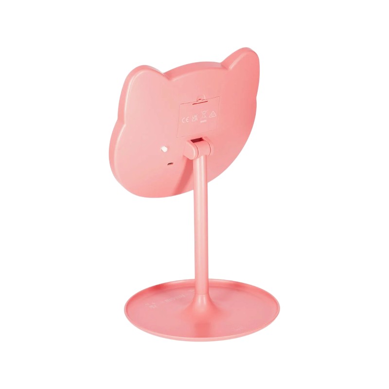 Specchio trucco luminoso Legami Gatto You Look Purrfect con luce LED regolabile, tasto touch e base portaoggetti. Su Viano Shop!