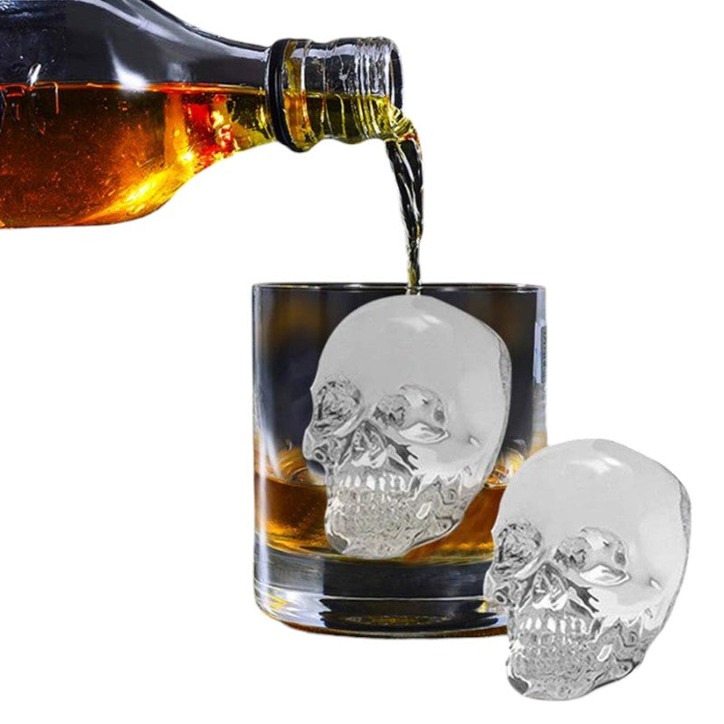 Bellissimo kit per formare cubetti di ghiaccio a forma di teschio