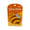 Sticky notes animali kawaii I-Total — 20 foglietti adesivi 73x73 mm, soggetti ape, gatto, ippopotamo. Regalo tenero per bambini e non solo. 