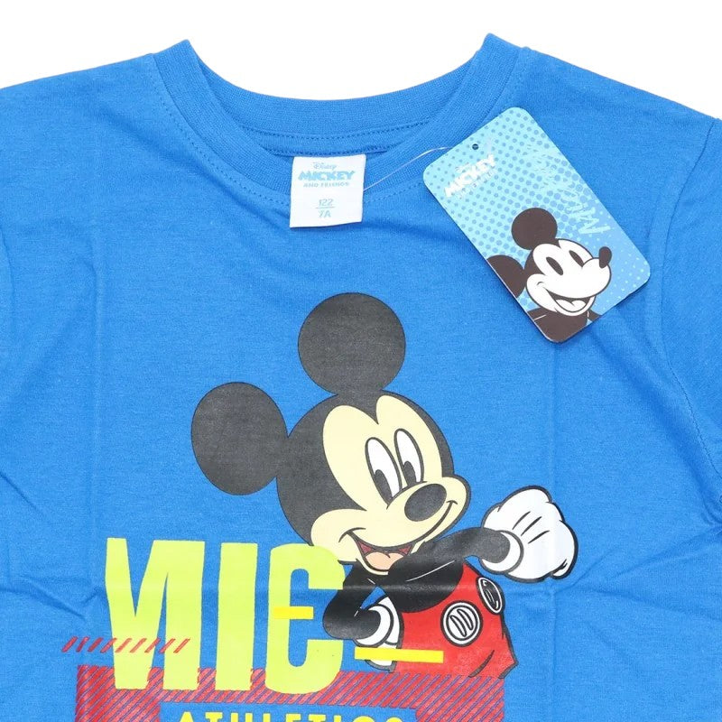 Bellissima maglietta blu per bambini a tema Disney Mickey Mouse