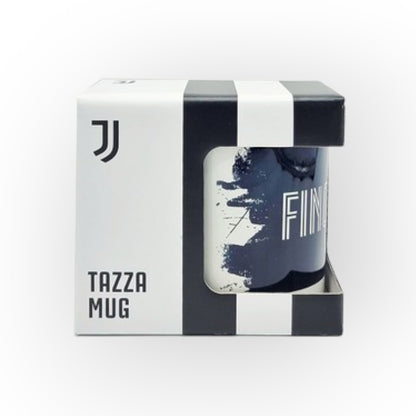 Tazza Nera Juventus con scritta Fino alla Fine e logo Bianco. 100% Originale con scatola regalo