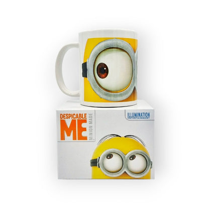 Tazza in ceramica di altissima qualità gialla con occhiali minions despicable me Cattivissimo Me