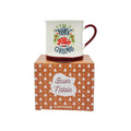 Bellissima tazza in ceramica di altissima qualità, bianca con la scritta Have a Holly Jolly Christmas