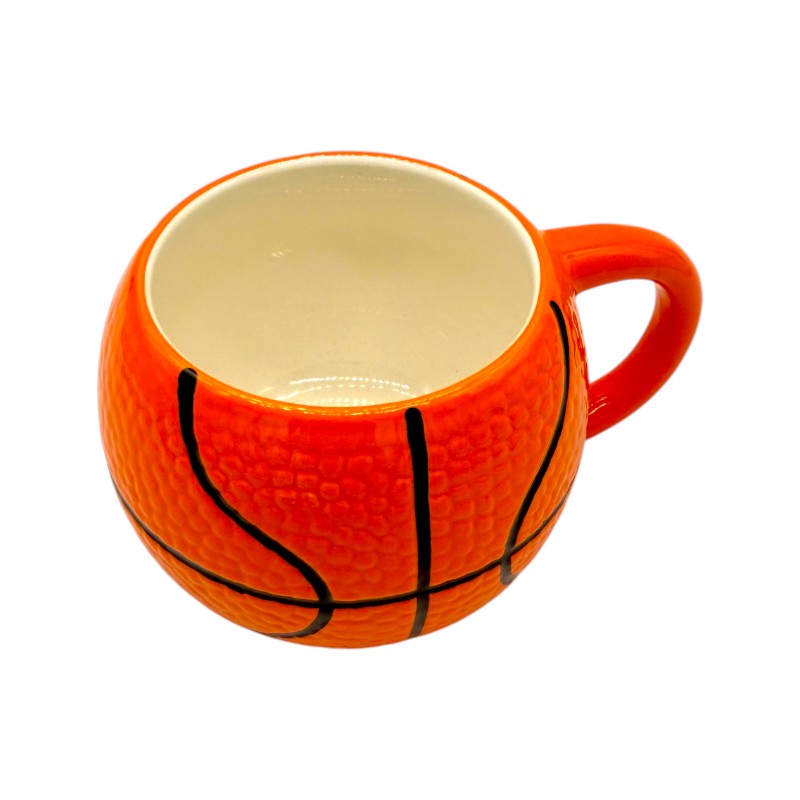 Bellissima tazza da colazione a forma di pallone da basket