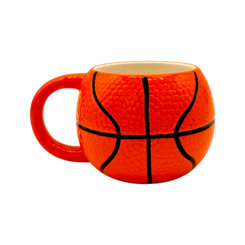 Bellissima tazza da colazione a forma di pallone da basket