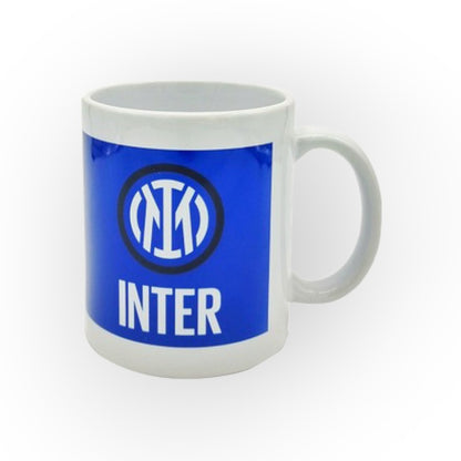 Tazza bianca con disegno blu logo e scritta Inter Fc. 100% Originale con scatola regalo.