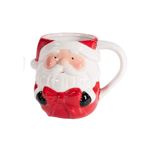 Bellissima tazza natalizia in ceramica a tema Babbo Natale