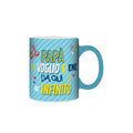 Tazza regalo festa del papà, azzurra con la scritta papà ti voglio bene da qui all'infinito