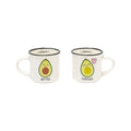 Bellissimo set composto da due tazzine da espresso legami a avocado