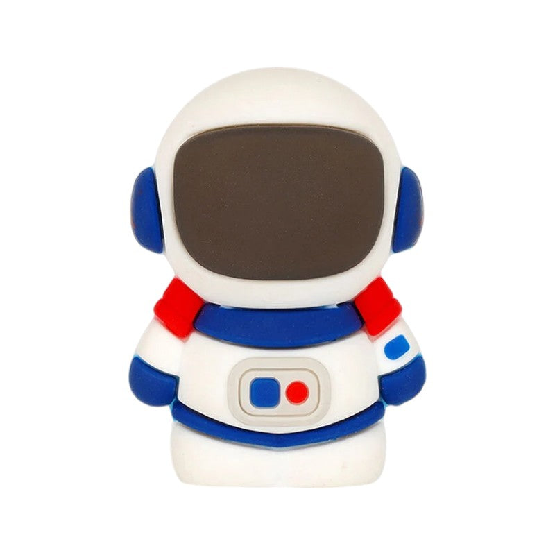 Bellissimo temperamatite legami a forma di astronauta con zainetto raccoglitore e luce a led scintillante sul casco