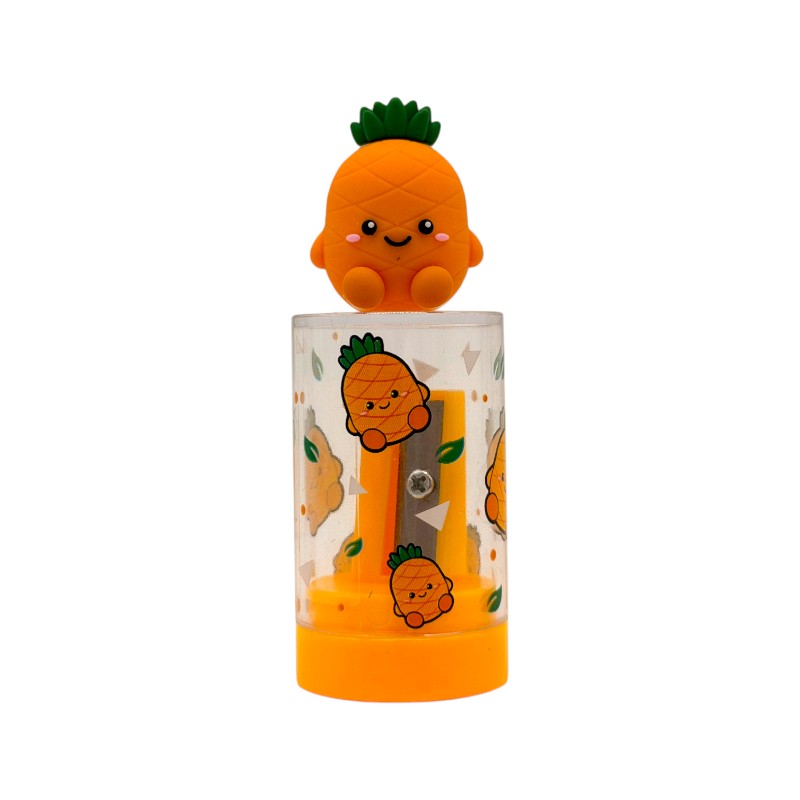 Temperini kawaii I-Total Fresh Market — con raccoglitore dust-free, soggetti frutta e verdura. Regalo originale e utile per bambini a scuola.