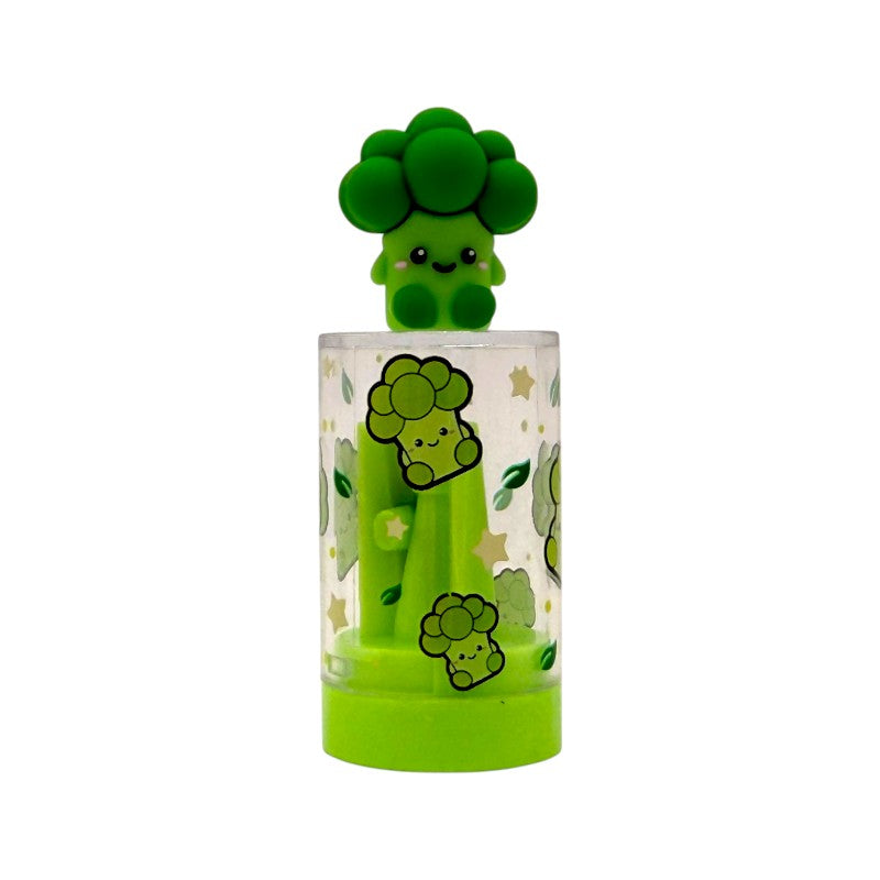 Temperini kawaii I-Total Fresh Market — con raccoglitore dust-free, soggetti frutta e verdura. Regalo originale e utile per bambini a scuola.